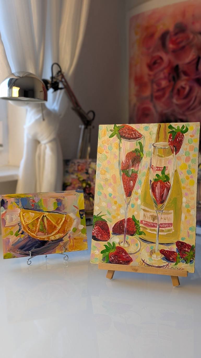 Original Minimalism Food & Drink Painting by Marina Kaiser
