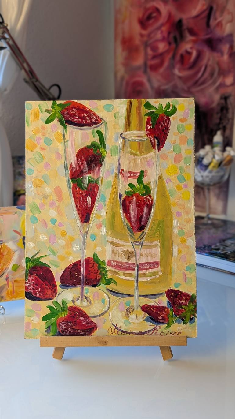 Original Minimalism Food & Drink Painting by Marina Kaiser