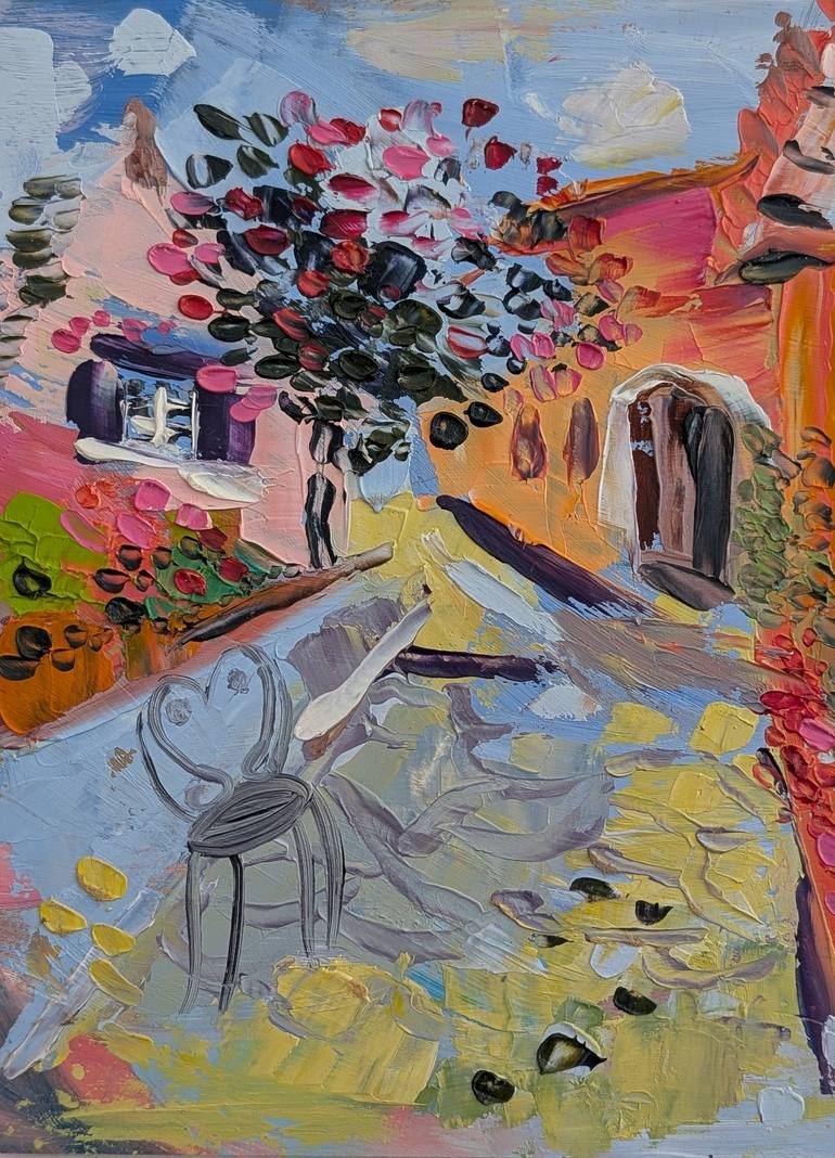 Original Minimalism Architecture Painting by Marina Kaiser