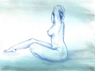 Original Figurative Erotic Drawings by Maryna Boiko