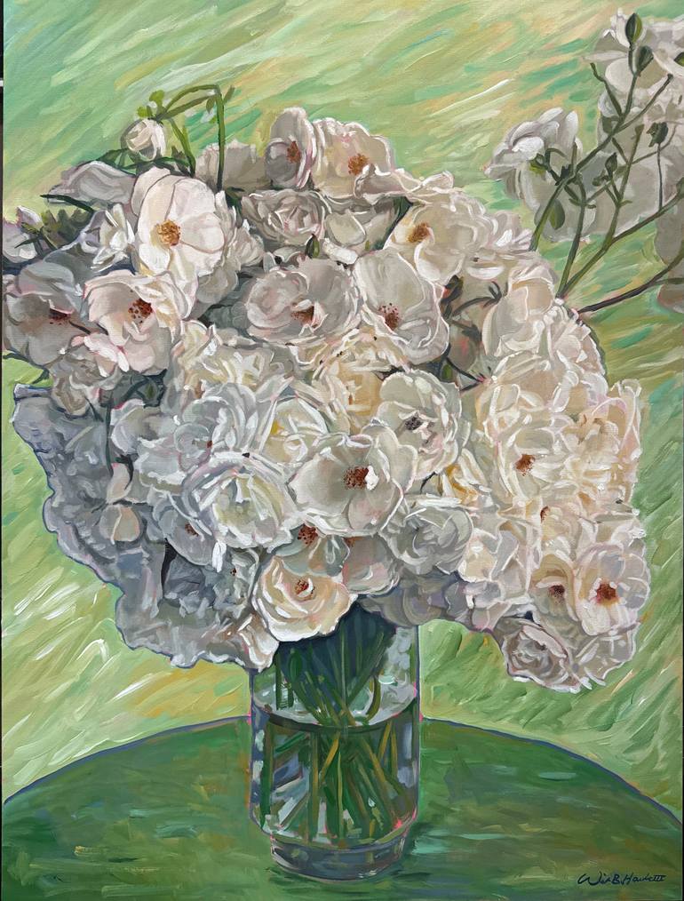 Original Realism Floral Painting by Will Hawk