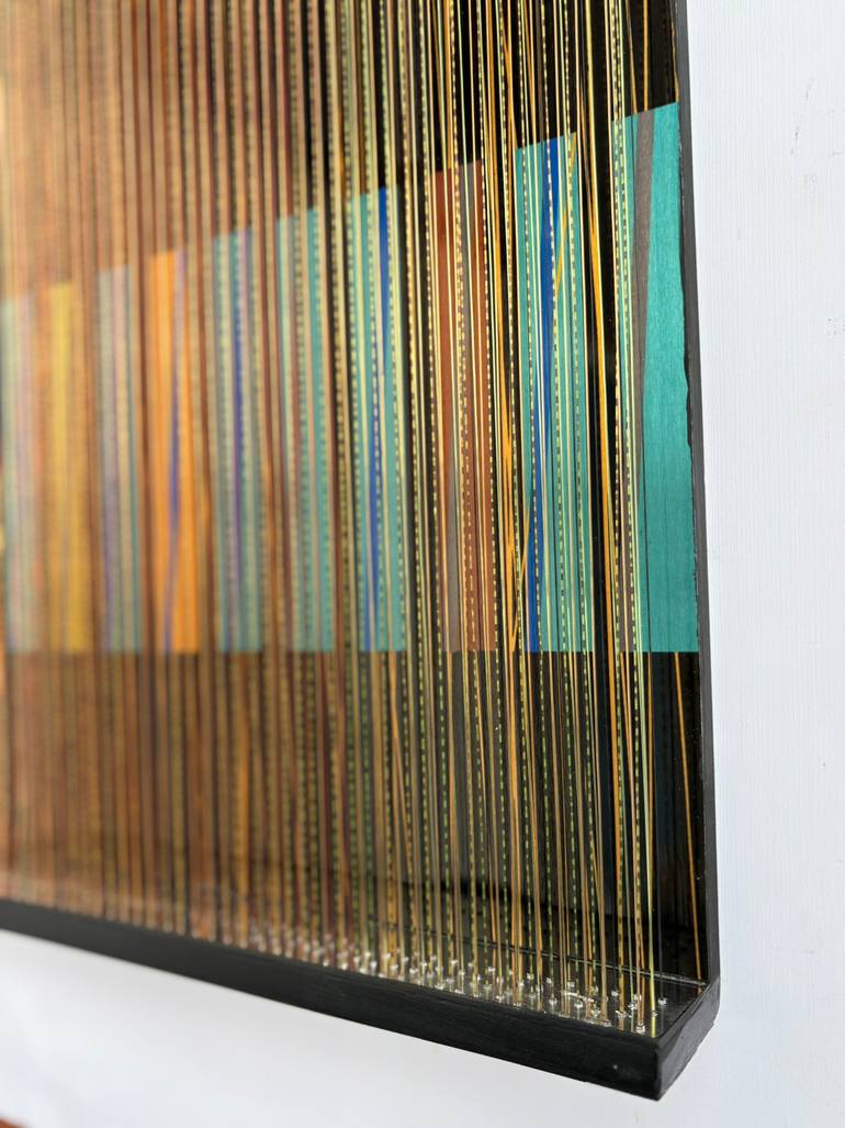 Original Art Nouveau Geometric Mixed Media by Antonio De La Rosa Rodriguez