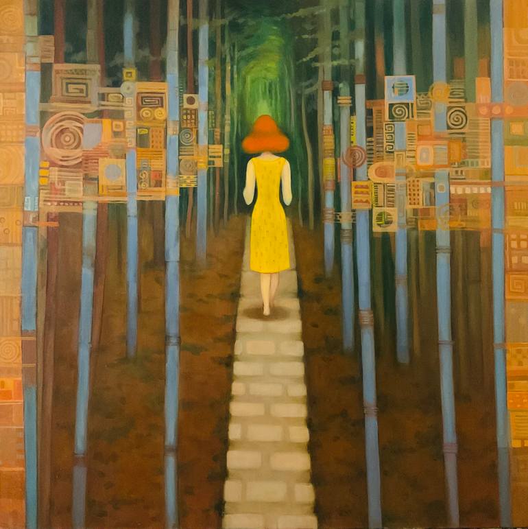 Original Contemporary Women Painting by Liudmila Calin