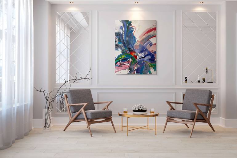 Original Abstract Expressionism Abstract Painting by Natalia Shutiak