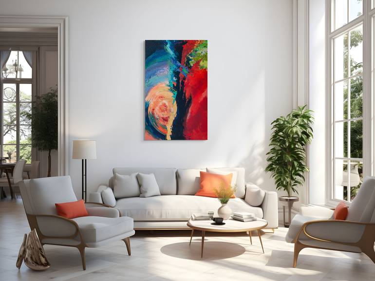 Original Abstract Expressionism Abstract Painting by Natalia Shutiak