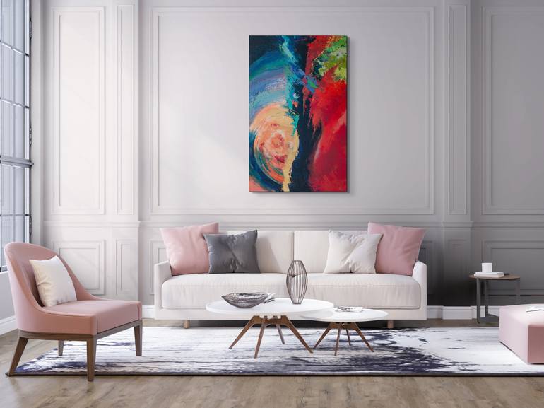 Original Abstract Expressionism Abstract Painting by Natalia Shutiak