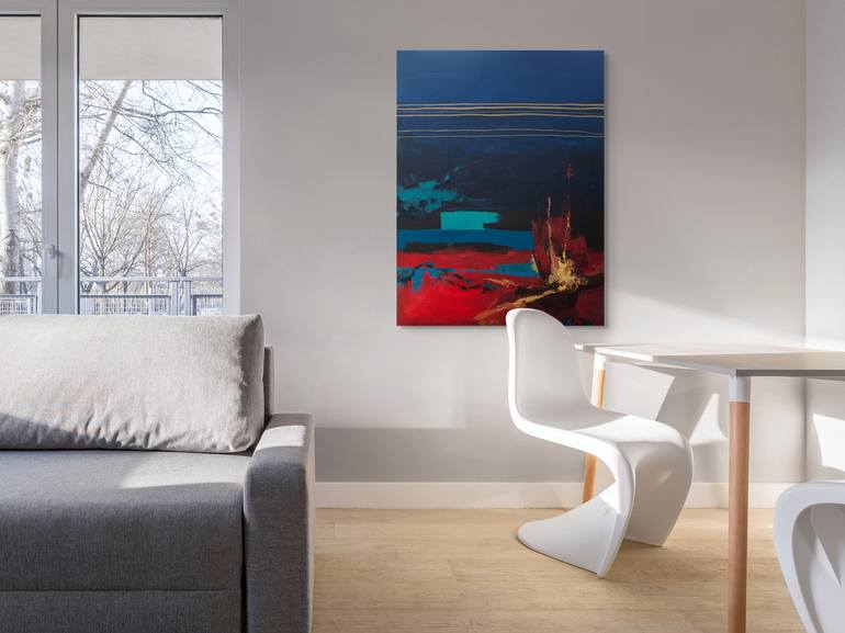Original Abstract Expressionism Abstract Painting by Natalia Shutiak