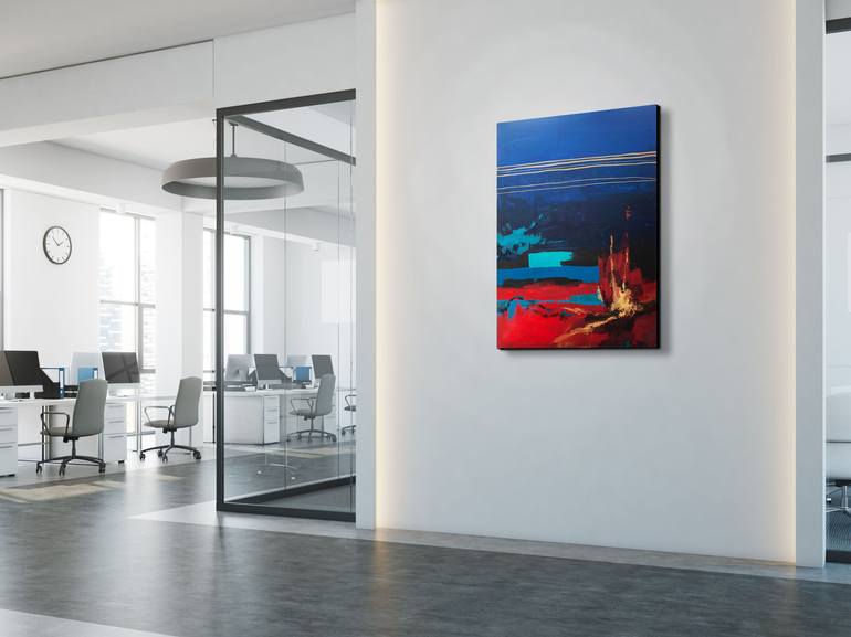 Original Abstract Expressionism Abstract Painting by Natalia Shutiak