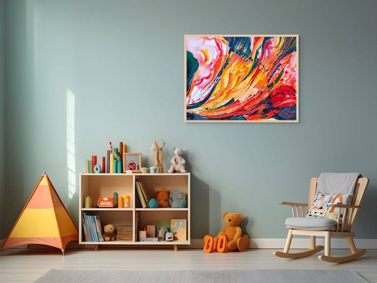 Original Abstract Expressionism Abstract Painting by Natalia Shutiak