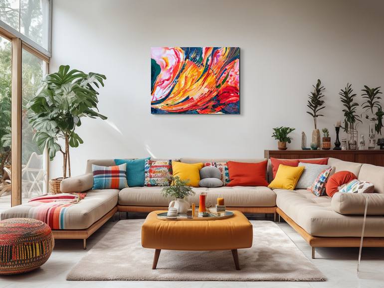 Original Abstract Expressionism Abstract Painting by Natalia Shutiak