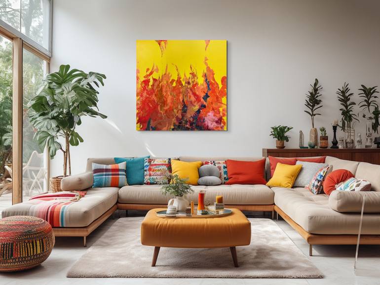 Original Abstract Expressionism Abstract Painting by Natalia Shutiak