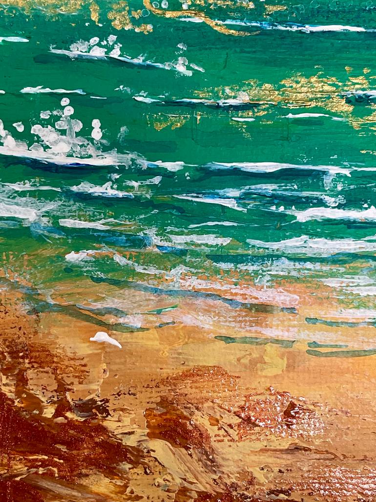 Original Contemporary Beach Painting by Julie Wintertale