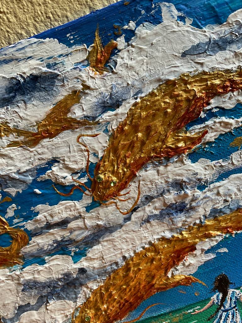 Original Contemporary Beach Painting by Julie Wintertale