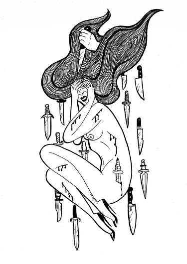 Original Erotic Drawings by Giulia Bia