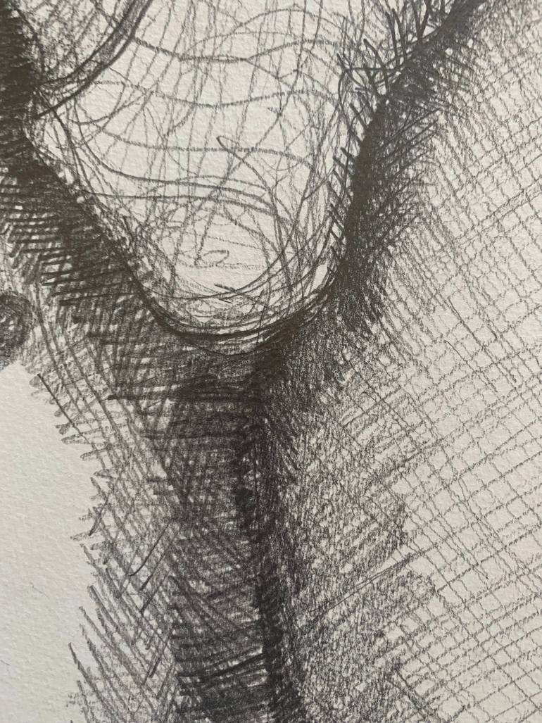 Original Figurative Body Drawing by Ronaldo Paixão