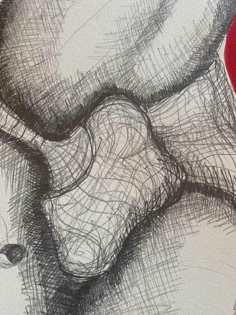 Original Figurative Body Drawing by Ronaldo Paixão