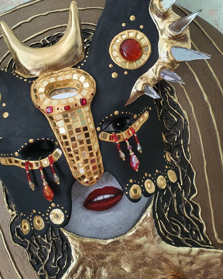 Original Contemporary Erotic Mixed Media by Galì  Sefer