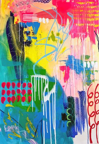 Original Abstract Expressionism Abstract Mixed Media by Emily Underhill