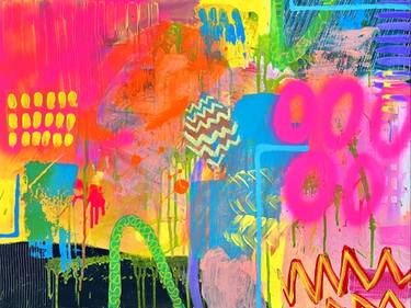 Original Abstract Expressionism Abstract Painting by Emily Underhill