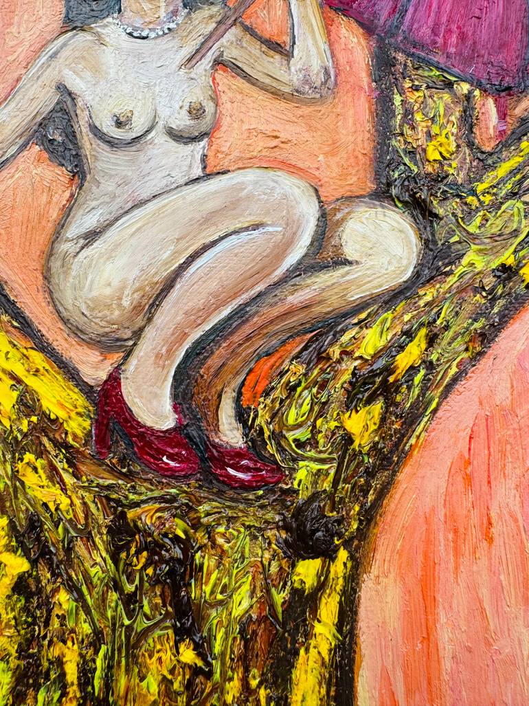 Original Contemporary Nude Painting by Lima Xart