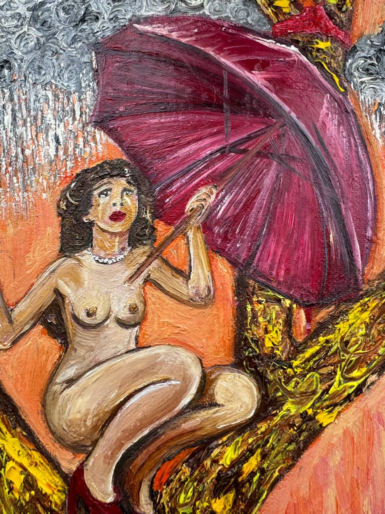 Original Contemporary Nude Painting by Lima Xart