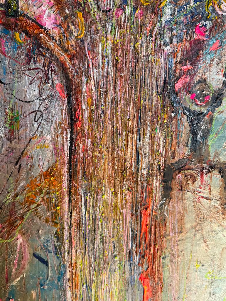 Original Abstract Expressionism Abstract Painting by Lima Xart