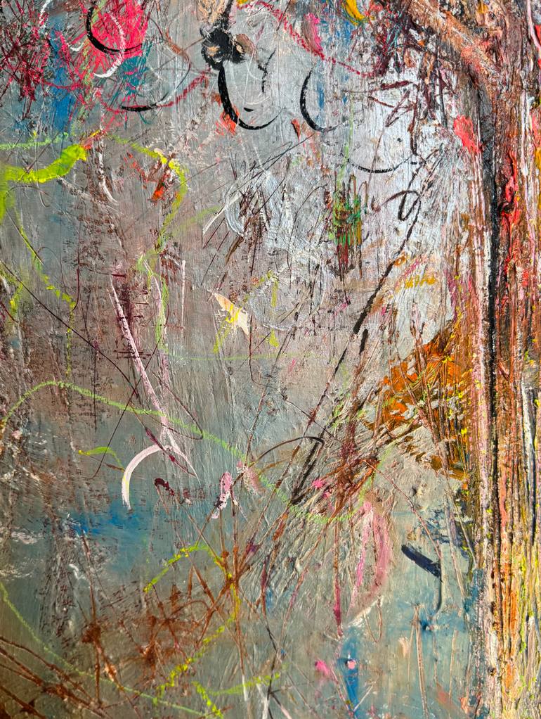 Original Abstract Expressionism Abstract Painting by Lima Xart