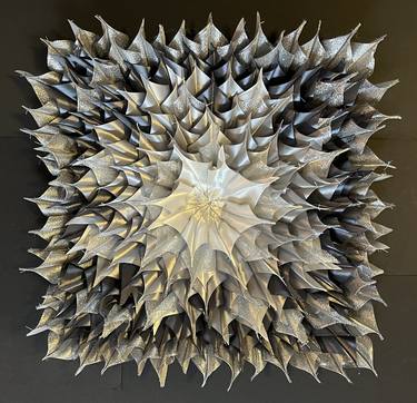 Original Abstract Geometric Collage by Siddony Kalair