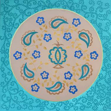 Original Art Deco Patterns Paintings by Fatimie Ashyrova