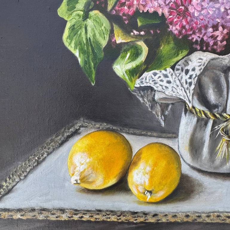 Original Impressionism Still Life Painting by Fatimie Ashyrova