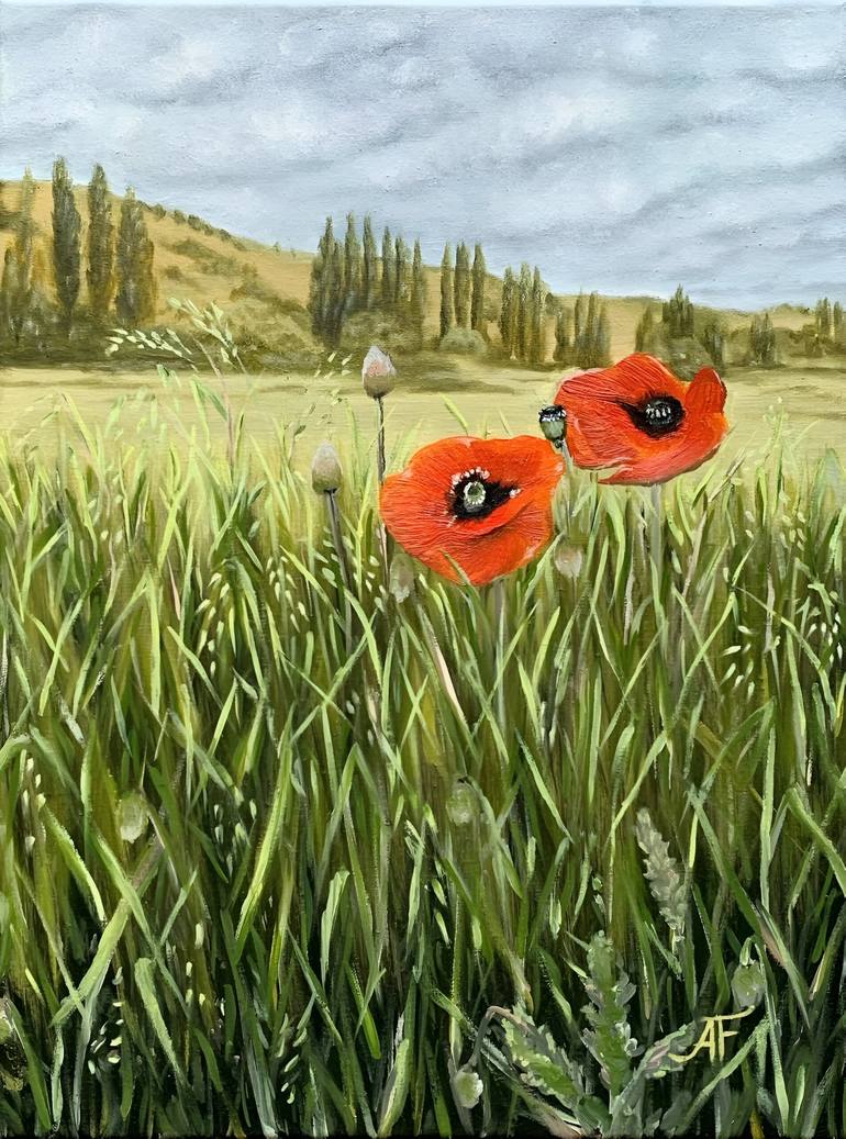 Print of Impressionism Landscape Paintings by Fatimie Ashyrova
