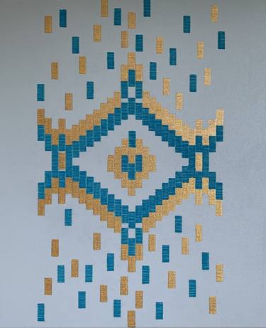 Original Geometric Patterns Paintings by Fatimie Ashyrova