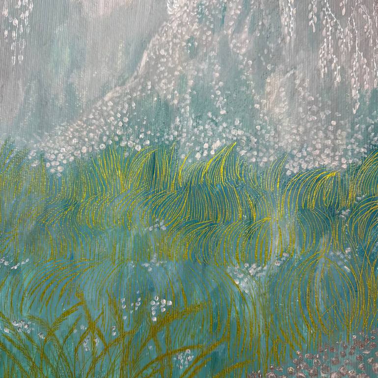 Original Abstract Landscape Painting by Fatimie Ashyrova