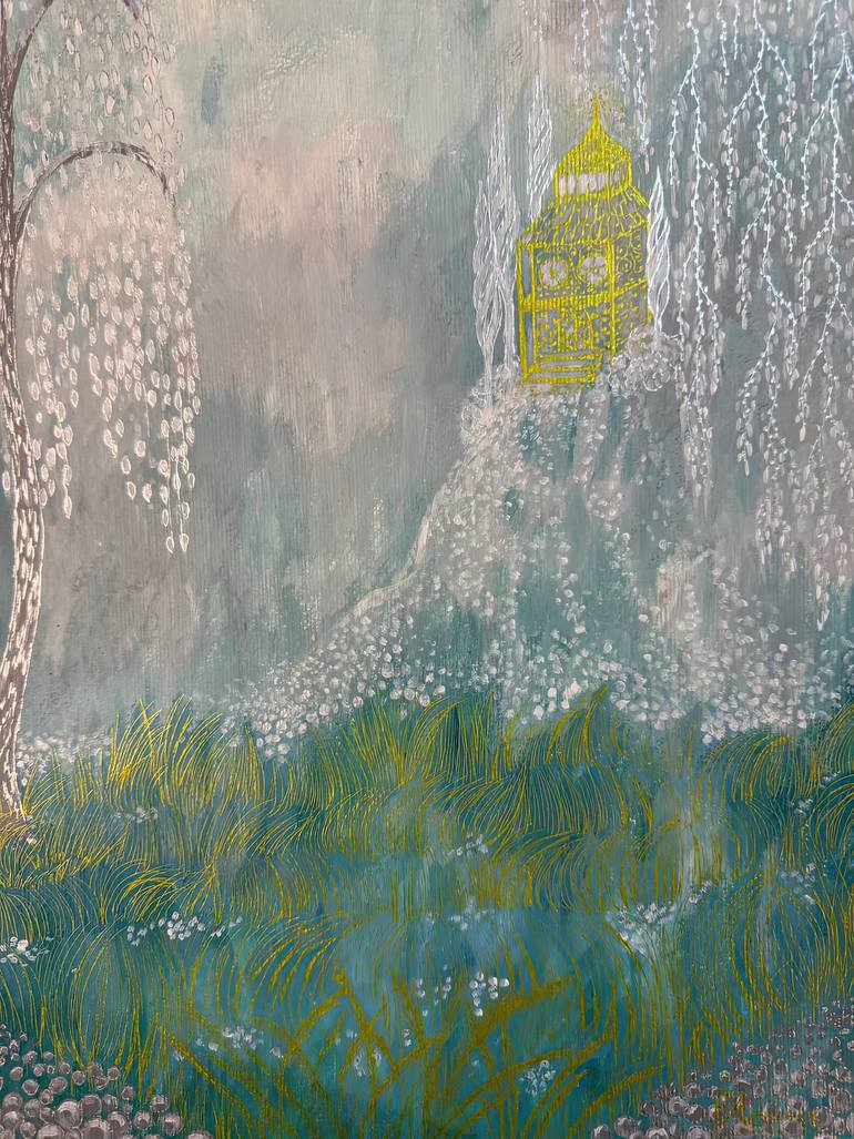 Original Abstract Landscape Painting by Fatimie Ashyrova