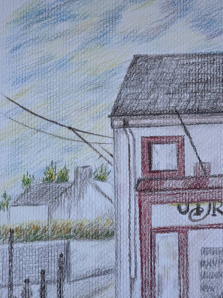 Original Illustration Architecture Drawing by Fatimie Ashyrova