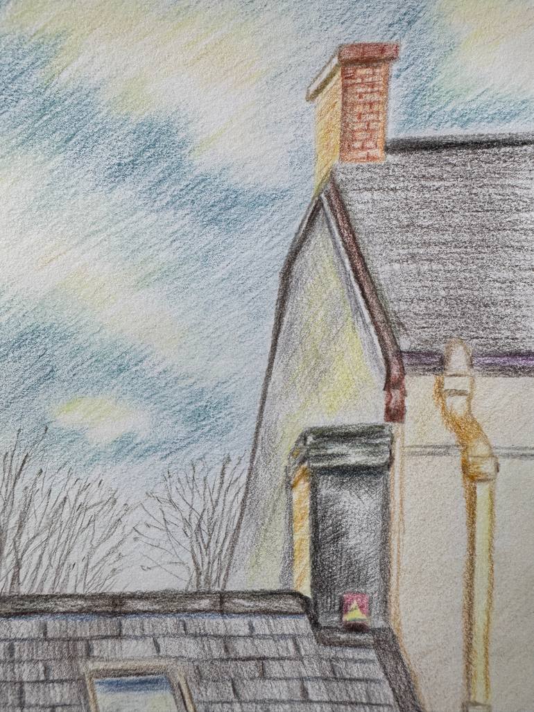 Original Realism Architecture Drawing by Fatimie Ashyrova
