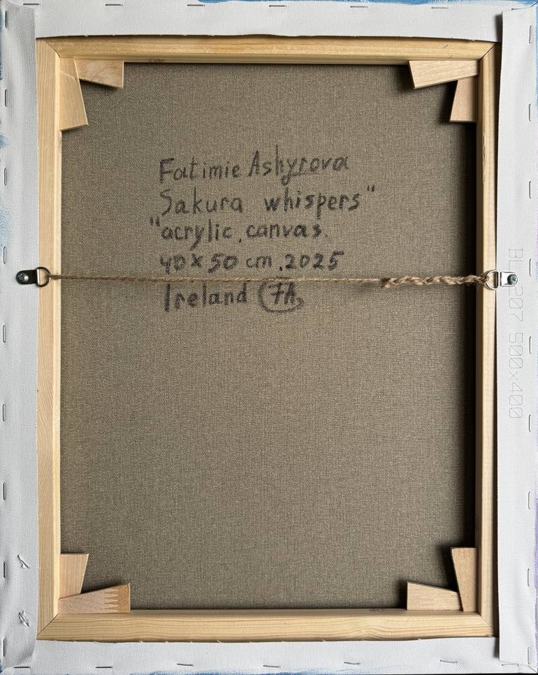 Original Abstract Floral Painting by Fatimie Ashyrova