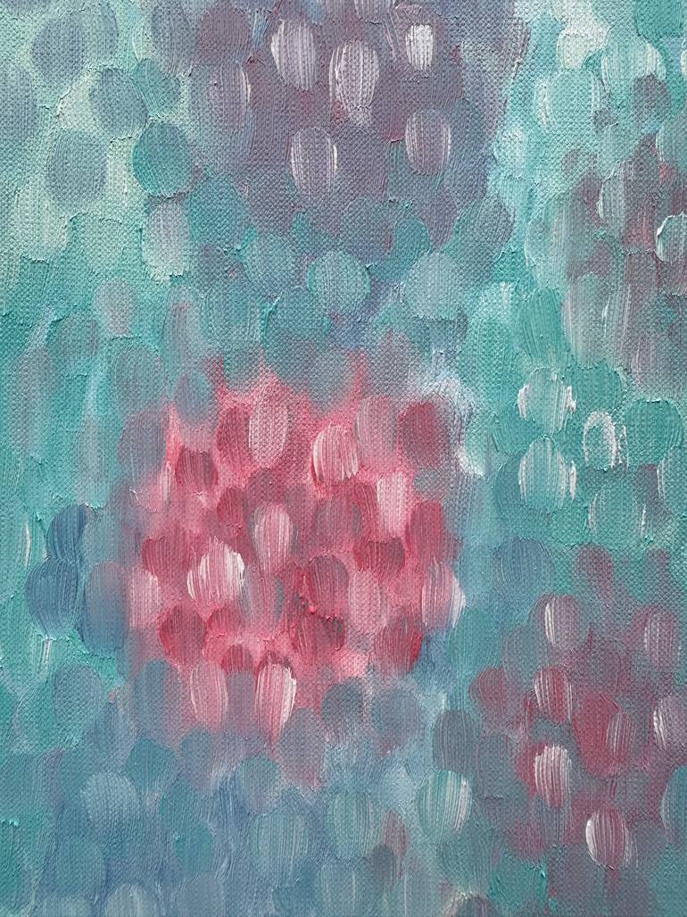 Original Abstract Floral Painting by Fatimie Ashyrova