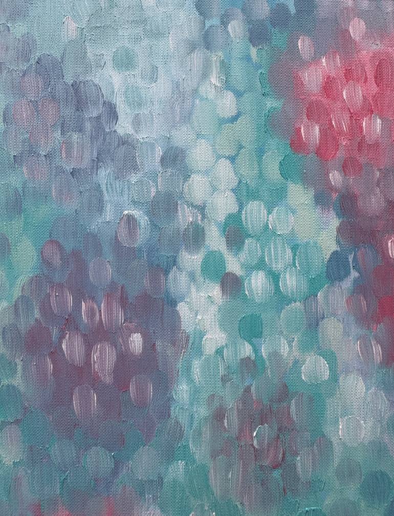 Original Abstract Floral Painting by Fatimie Ashyrova