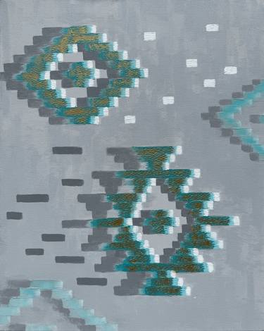 Print of Geometric Patterns Paintings by Fatimie Ashyrova
