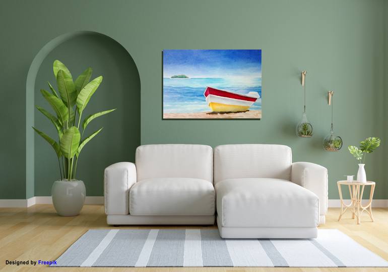 Original Color Field Painting Landscape Painting by Angelo Tine'