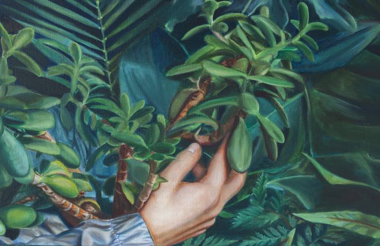 Original Neoclassicism Classical Mythology Painting by Sirje Papp