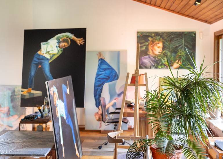 Original Neoclassicism Classical Mythology Printmaking by Sirje Papp