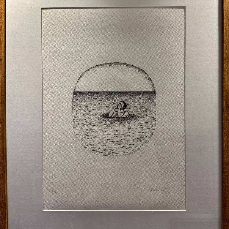 Original Black & White People Drawing by Manoel Moreira