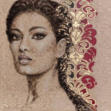 Original Figurative Women Paintings by Florencia Clement De Grandprey