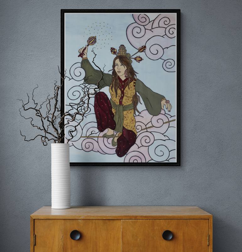 Original Contemporary Women Mixed Media by Helena Beudaert