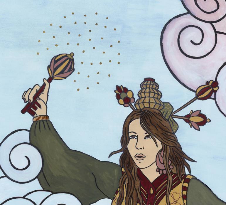 Original Contemporary Women Mixed Media by Helena Beudaert