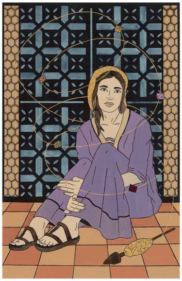 Original Contemporary Women Mixed Media by Helena Beudaert