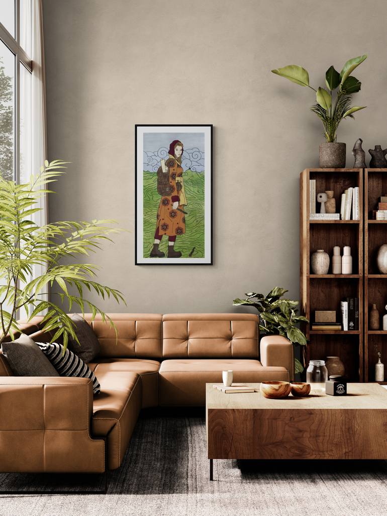 Original Contemporary Women Mixed Media by Helena Beudaert