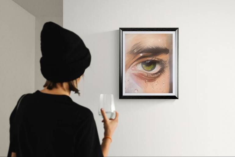 Original Realism People Painting by Paul Cox